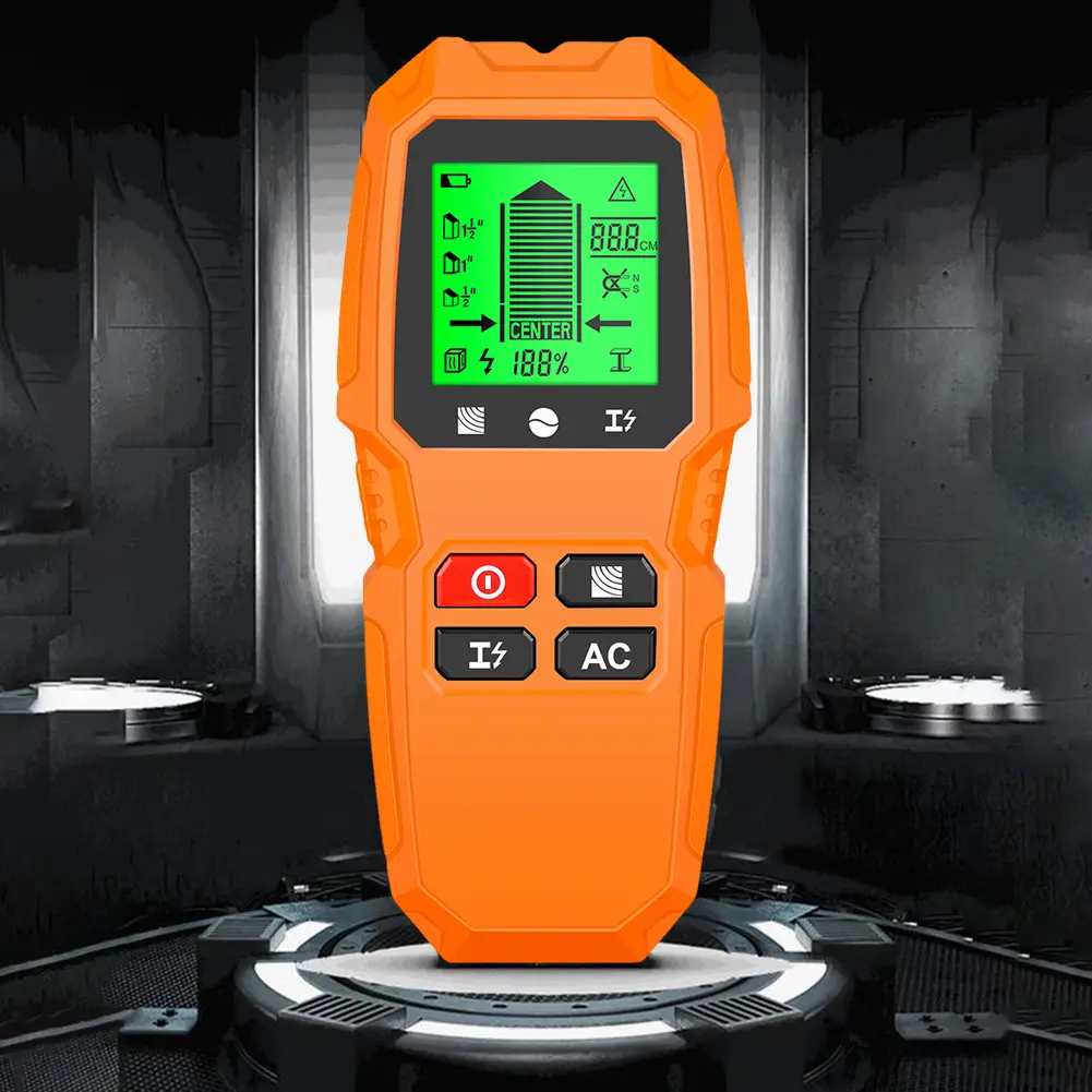 7 in 1 Stud Finder Tool with LCD Display Electric Wall Scanner Sensor High Accuracy for Wood Magnetic Metal AC Wire Finding