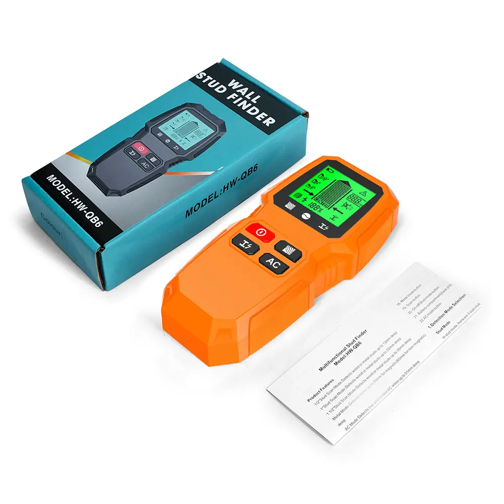 7 in 1 Stud Finder Tool with LCD Display Electric Wall Scanner Sensor High Accuracy for Wood Magnetic Metal AC Wire Finding