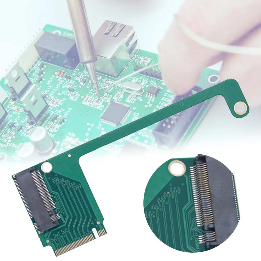 PCIe 4.0 M.2 M.2 Transfercard Modified M.2 Hard Drive 90 Degrees SSD Adapter M.2 Modification Board for ASUS Rog Ally Handheld