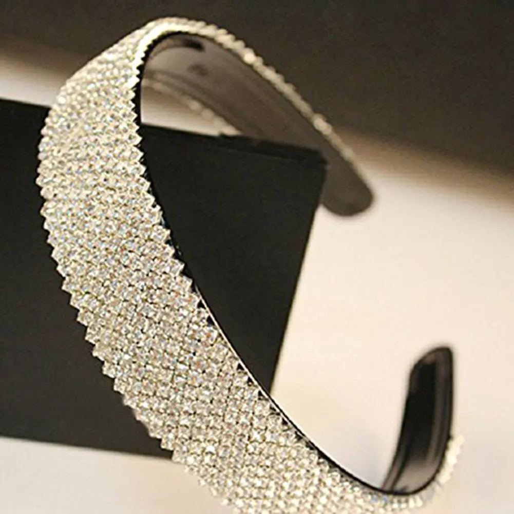 Rhinestone 2-Row Close Chain Trims Silver x 1 yard Super Flash Rhinestone Chain Home DIY Clothing Sewing Supplies