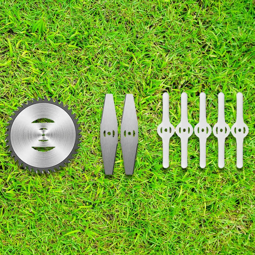 150MM Lawn Mower Blade Plastic Metal 4inch Saw Blade Cordless Grass String Trimmer Cutter Blade 8 Pack Grass Trimmer Saw Blade