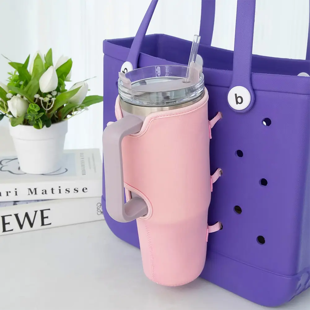Cup Holder for Bogg Bag Drink Cup Holder Adjustable Water Bottle Holder Versatile Portable Cup Sleeve for Stanley Water Bottle