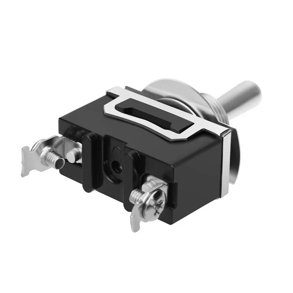 Rocker Switch Metal Car Boat On Off 12V Toggle Flick Switch Heavy Duty with Waterproof Cover Auto Toggle Switch SPST Terminal