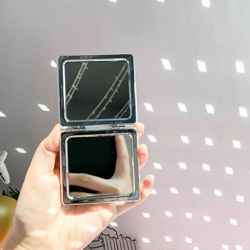 Mini Mirror Square Shape Girl Mini Cute Printing Double Sides Portable Mirror Pocket Makeup Cosmetics Compact Mirrors