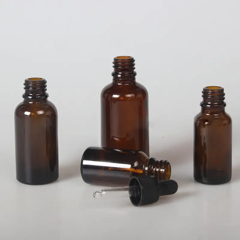 Glass Bottle With Pure Dropper Perfume Sample Tubes For Essential Oil New Reagent Pipette Refillable Bottle Empty