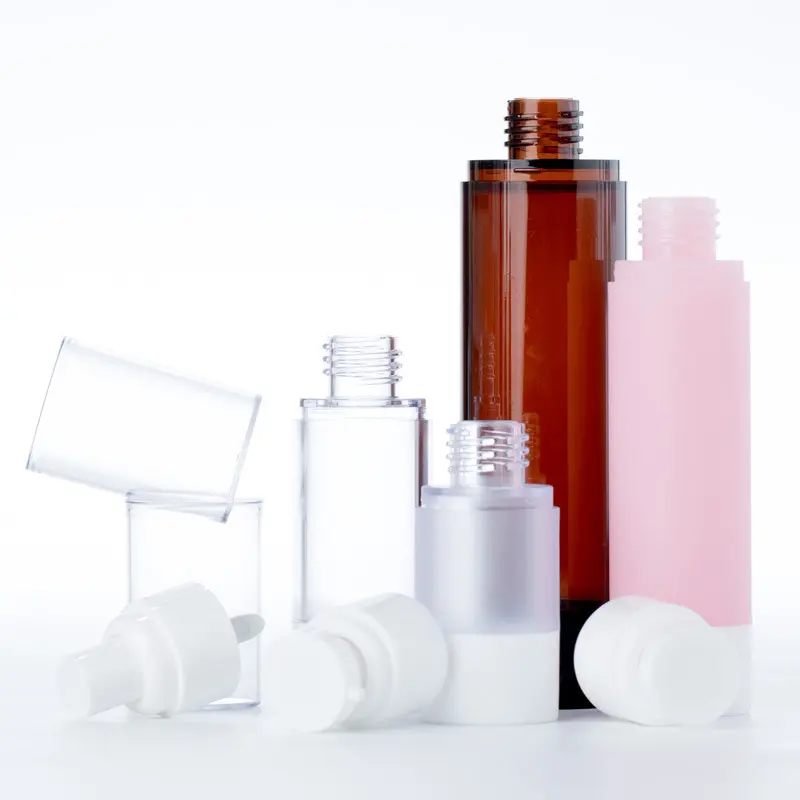 Portable Packing Bottle Spray Frosted Vacuum Flask Lotion Cosmetic Essence Ultra - Fine Mist Pressure Pump Vacuum Bottle Press