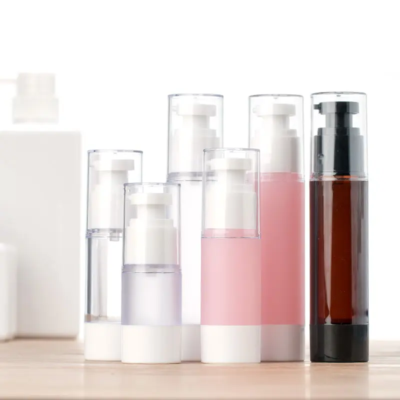 Portable Packing Bottle Spray Frosted Vacuum Flask Lotion Cosmetic Essence Ultra - Fine Mist Pressure Pump Vacuum Bottle Press