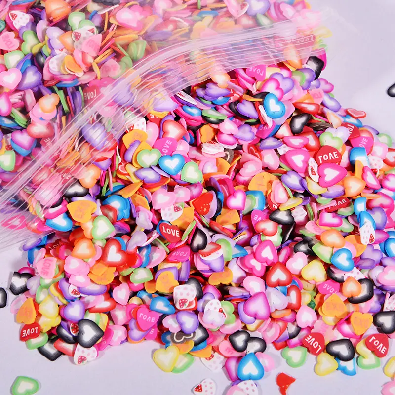 1000pcs/Bag 3D Tiny Cute Nails Art Accessories Star/Cartoon/Flower/Fruit/Feather Slices Slicing Nail Decorations