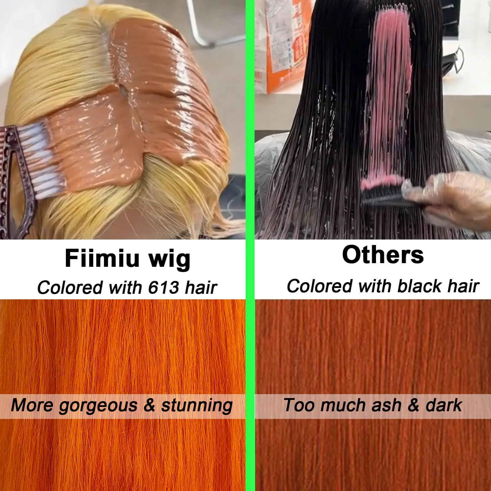 Ginger Orange Lace Front Human Hair Wigs 200 Density 13x4 HD Transparent Straight Lace Frontal human hair Wig for Women choice