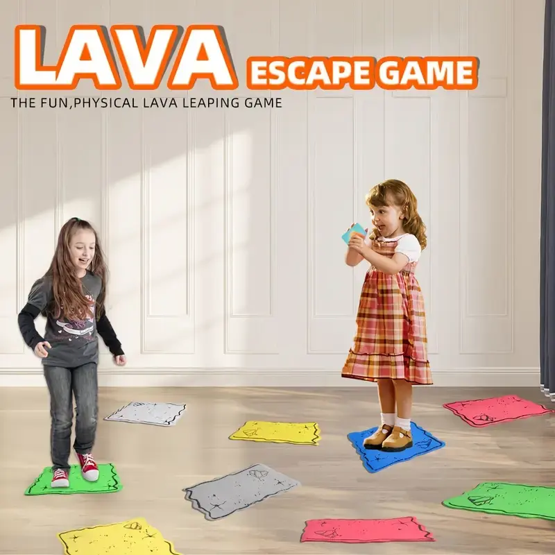 Party Game Endless Jumping Game Volcano Escape Game Interactive Family Game Toys Physical Activity for Indoor and Outdoor Play