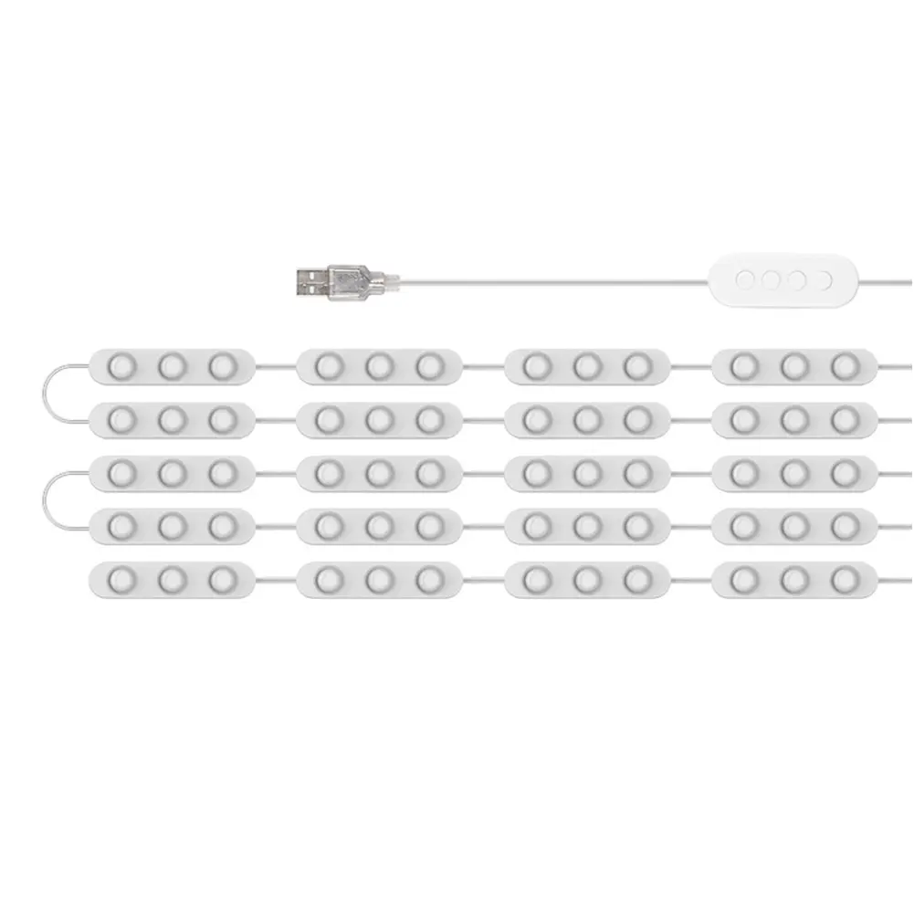 10FT LED Vanity Mirror Lights 3 Color Temperature USB LED Makeup Light Strip Dimmable for Makeup Vanity Table & Bathroom Mirror