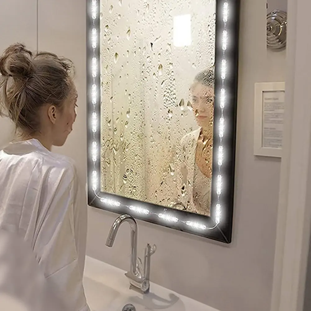 10FT LED Vanity Mirror Lights 3 Color Temperature USB LED Makeup Light Strip Dimmable for Makeup Vanity Table & Bathroom Mirror