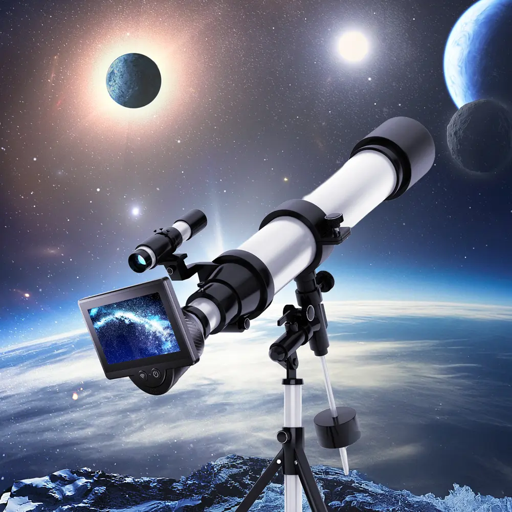 WiFi Electronic Eyepiece with 4.3 Inch IPS Screen Telescope Camera Eyepiece for Astronomical Telescope Accessories