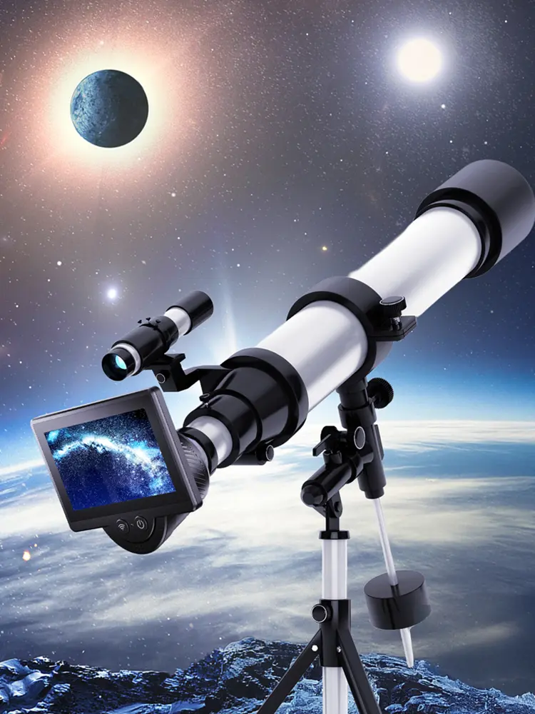 WiFi Electronic Eyepiece with 4.3 Inch IPS Screen Telescope Camera Eyepiece for Astronomical Telescope Accessories