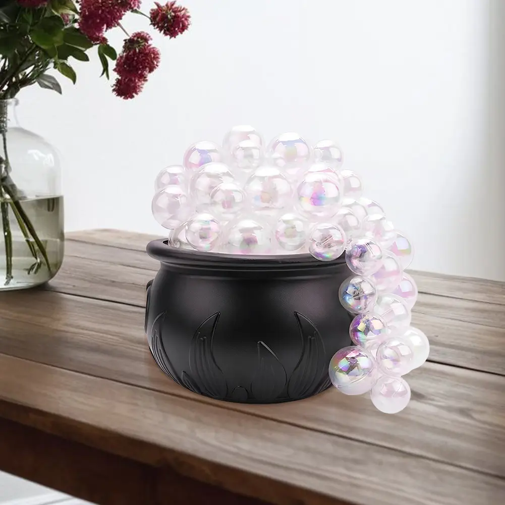 Halloween Decorations Indoor Bubbling Cauldron Set Multi-Purpose Candys Jar Witches Bowl for Home Kitchen Room Party Table Decor