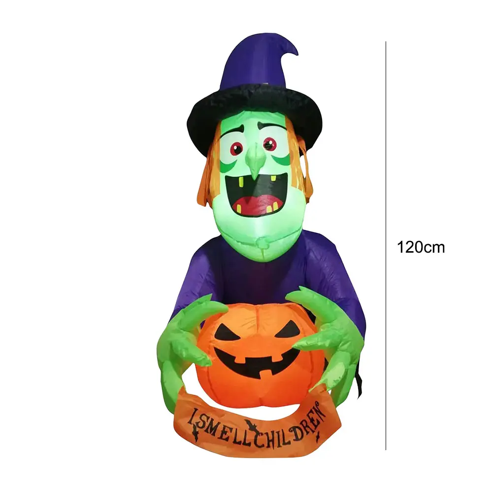 Halloween Inflatables Witch Decorations Outdoor Scary Witch Broke Out From Window Climbing Window Witch Model Halloween Decor