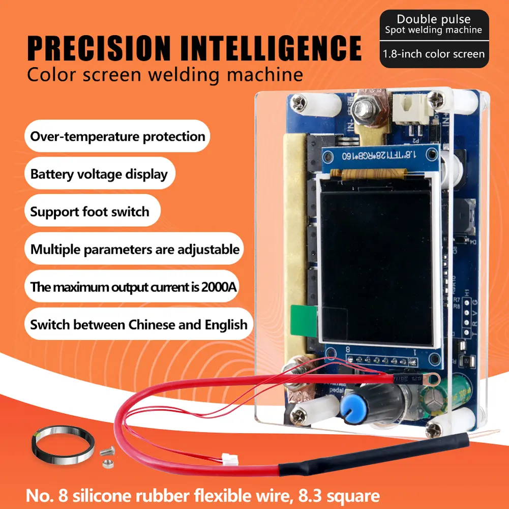 Spot Welding Machine Control Board Power Adjustable Spot Welder DIY Kit Digital Display Digital Spot Welding Machine