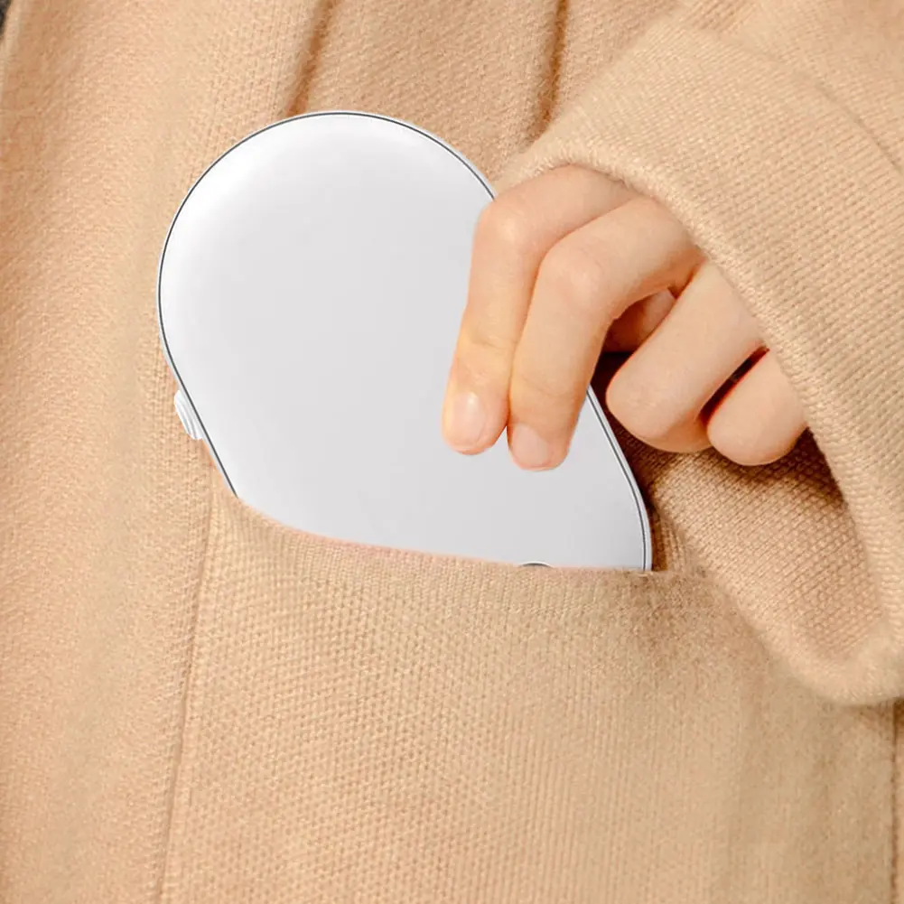 Compact 2 in 1 Pocket Hand Warmer with Temperature Display and Power Bank for Cold Weather Comfort and Convenience