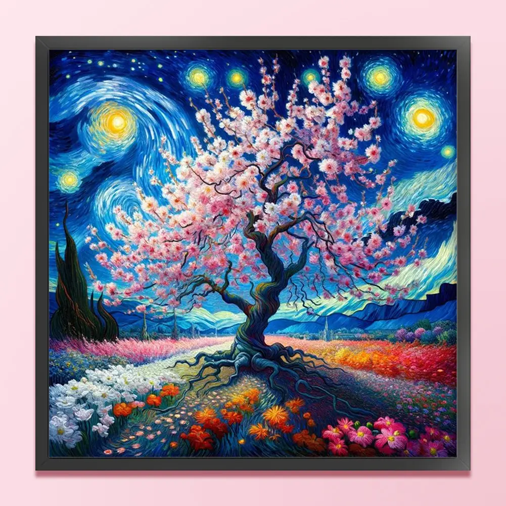 Starry Sky Printed Cross Stitch Kit DIY 11CT Embroidery Craft Set Home Decor