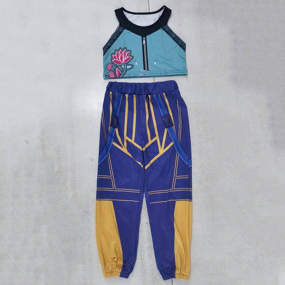 Anime Kpop Demon Hunter Cosplay Outfit Rumi Zoey Mira Cosplay Full Suit Kids Girls Stage Performance Clothes Halloween Costumes