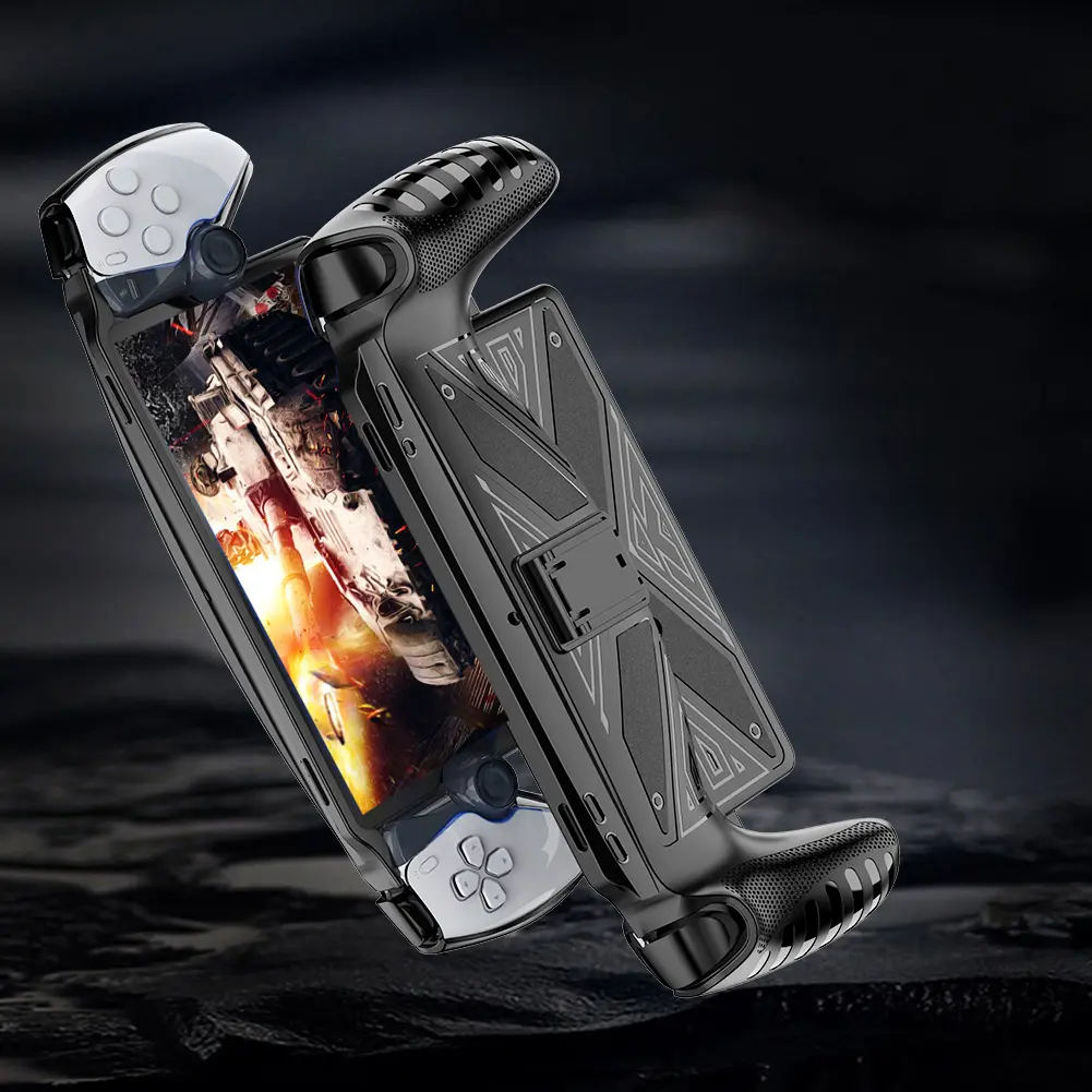 For PlayStation Portal Protective Case Cover with Stand Game Machine Grip Case Game Console Protective Cover for PS5 Portal