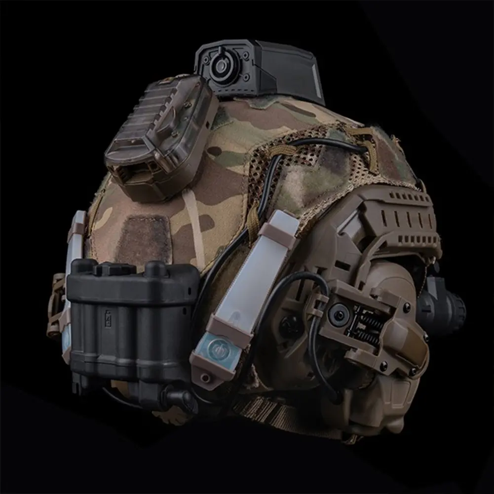 Battery Box Retention System Adjustable Elastic Adjustment Balance Weight Bag Helmet NVG Battery Pouch for AN/PVS31 Battery Case