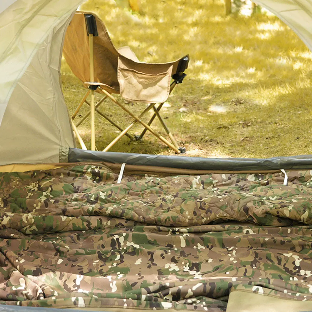 Camping Blanket with Compression Carry Bag Lightweight Warm Quilt Multifunctional Quilted Outdoor Blanket for Outdoors Hiking