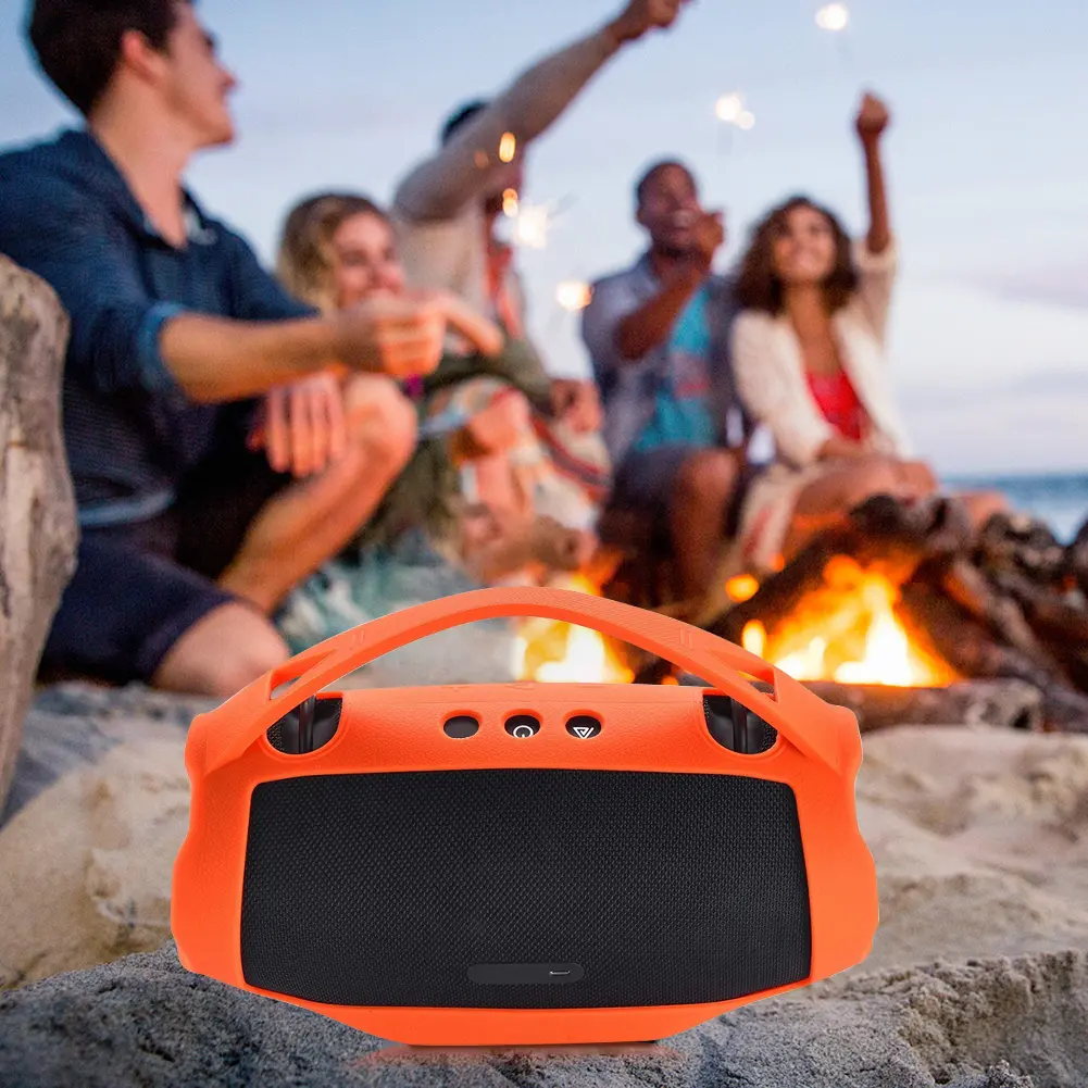 Silicone Cover Case Shockproof Silicone Carrying Case with Handle Speaker Protective Cover for JBL Xtreme 4 Portable BT Speaker