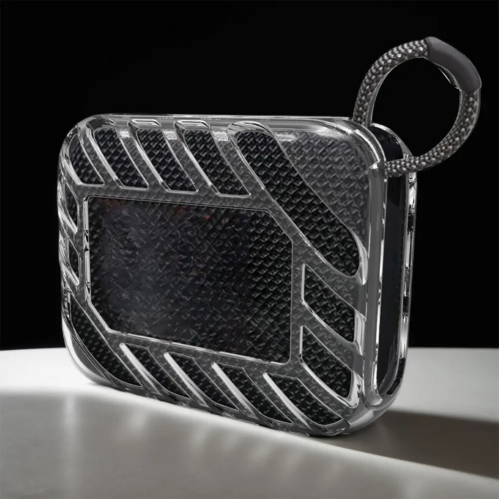 TPU Cover Case Anti-Drop Carrying Sleeve Anti-Slip Protective Case Carrying Shell for JBL Go 4 Portable BT Speaker
