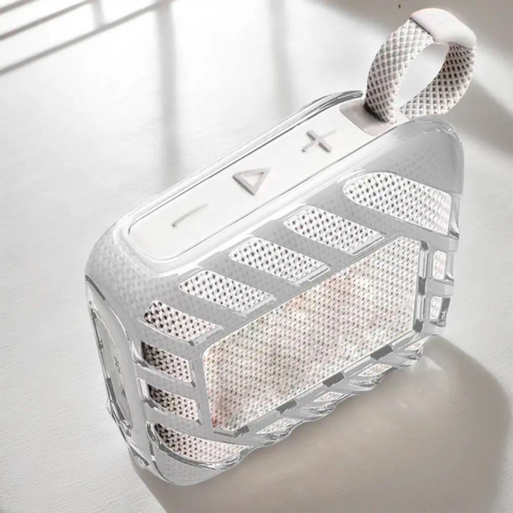 TPU Cover Case Anti-Drop Carrying Sleeve Anti-Slip Protective Case Carrying Shell for JBL Go 4 Portable BT Speaker