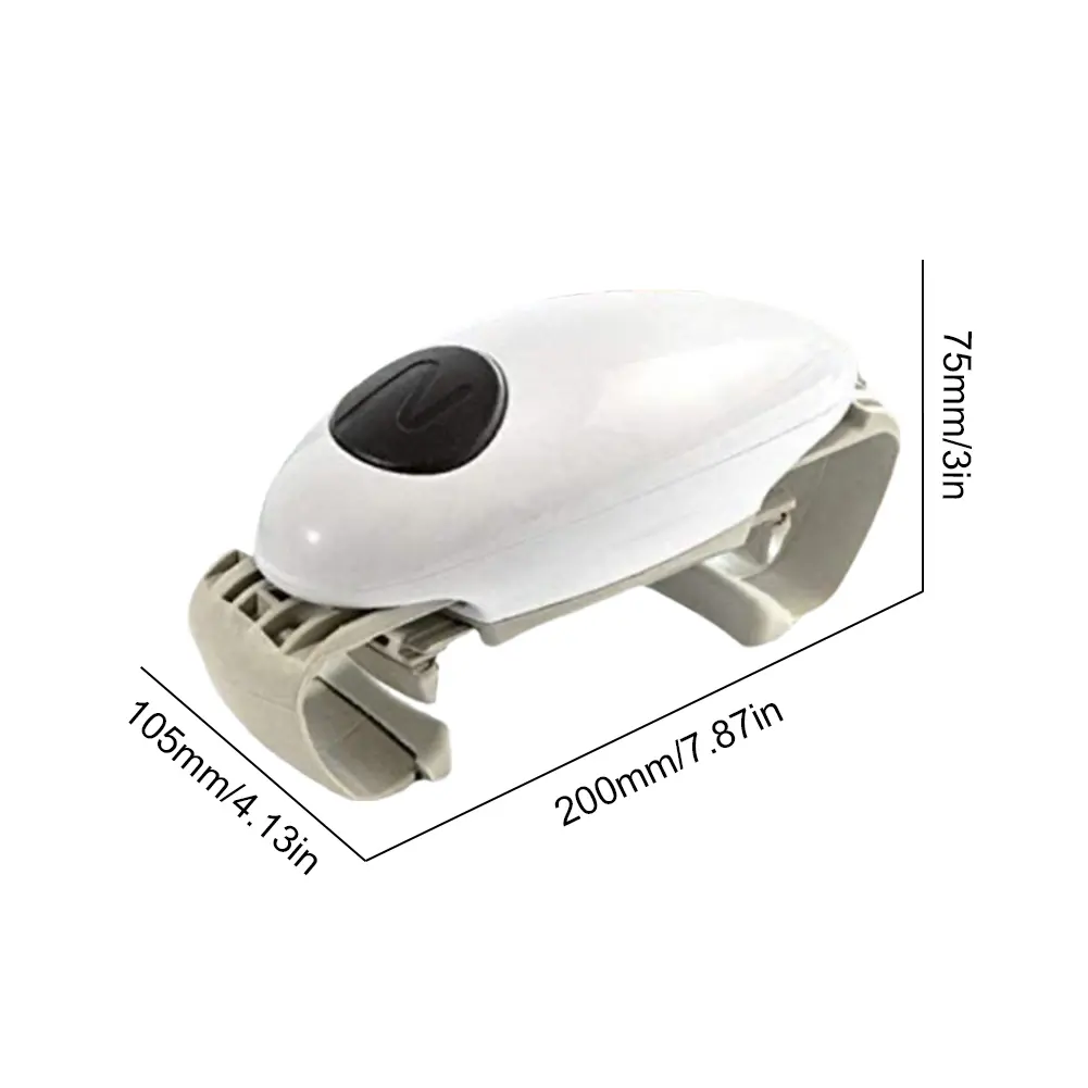 One Touch Automatic Electric Jar Lid Opener Household Can Bottle Cap Opener Handheld Jar Can Tin Opener Kitchen Gadget