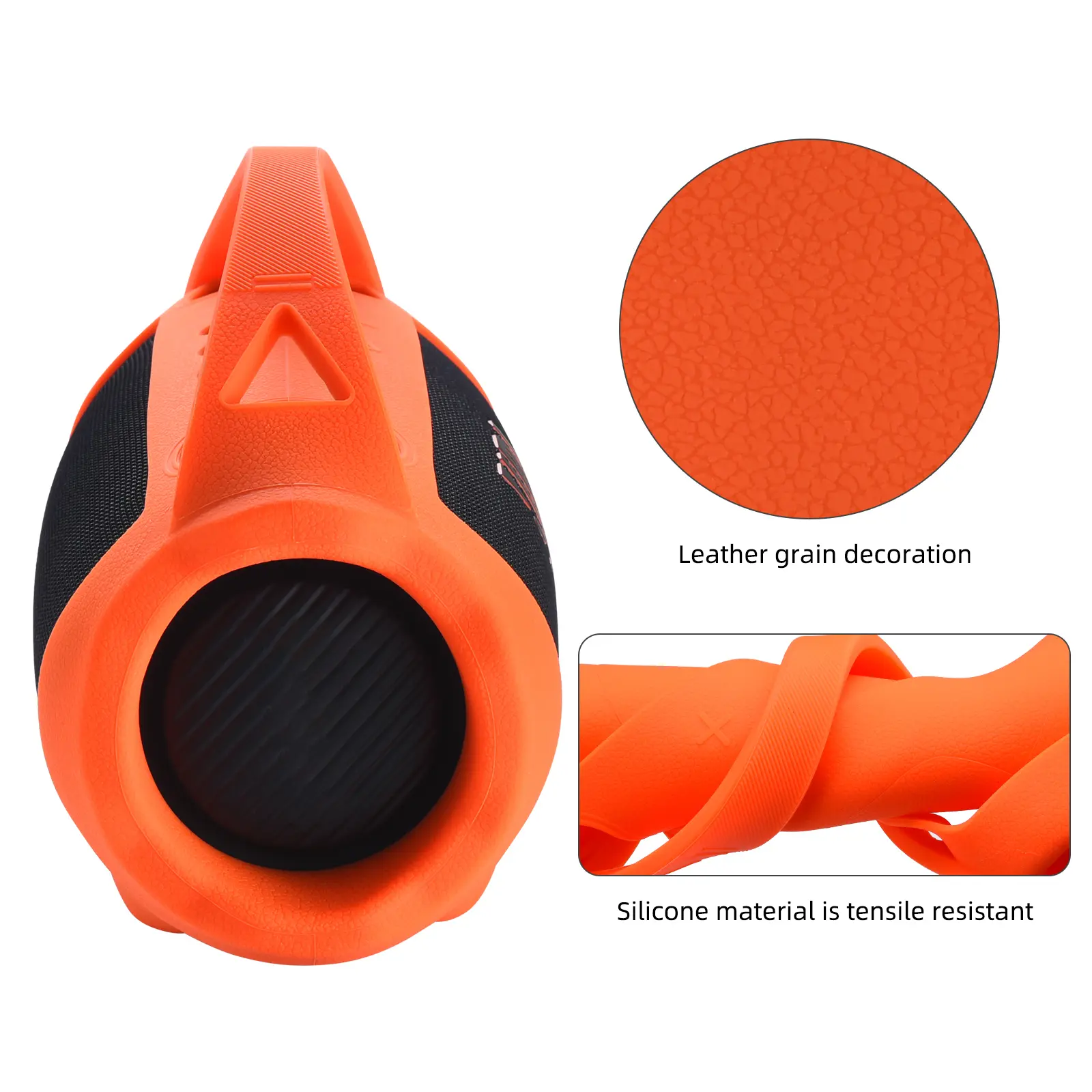 Silicone Cover Case Shockproof Silicone Carrying Case with Handle Speaker Protective Cover for JBL Xtreme 4 Portable BT Speaker