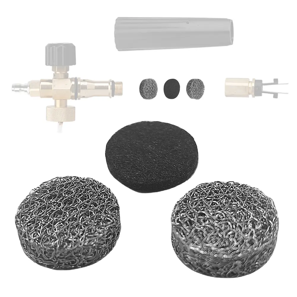 Foam Cannon Lance Mesh Filter High Density Tablet Foam Lance Mesh Filters Stainless Steel Strainer Net Filter for Foam Generator
