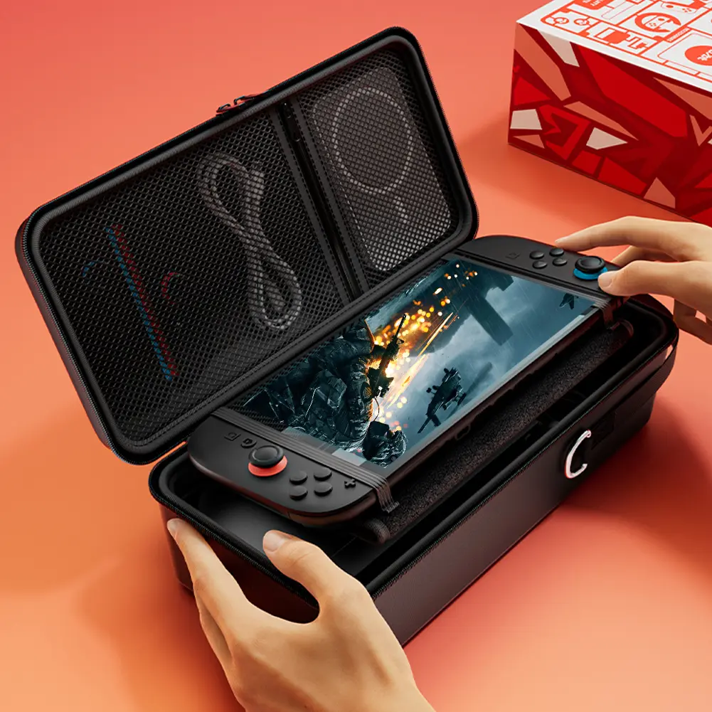 Hard Carrying Case for Nintendo for Switch 2 Portable Storage Bag Shockproof Zipper Handbag for Switch 2 Console and Accessories