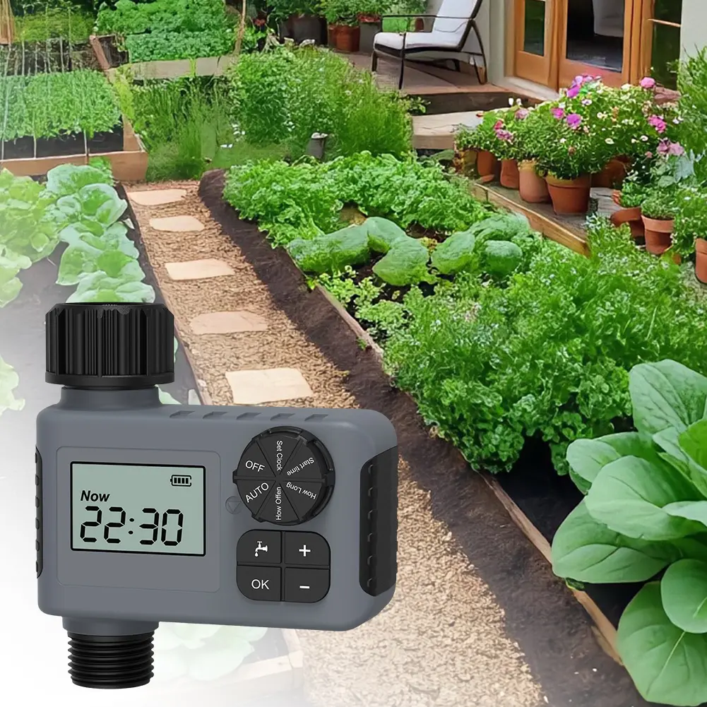 Smart Irrigation Timer Battery Powered Automatic Timed Irrigation Controller Intelligent Sprinkler Timer Greenhouse Supplies