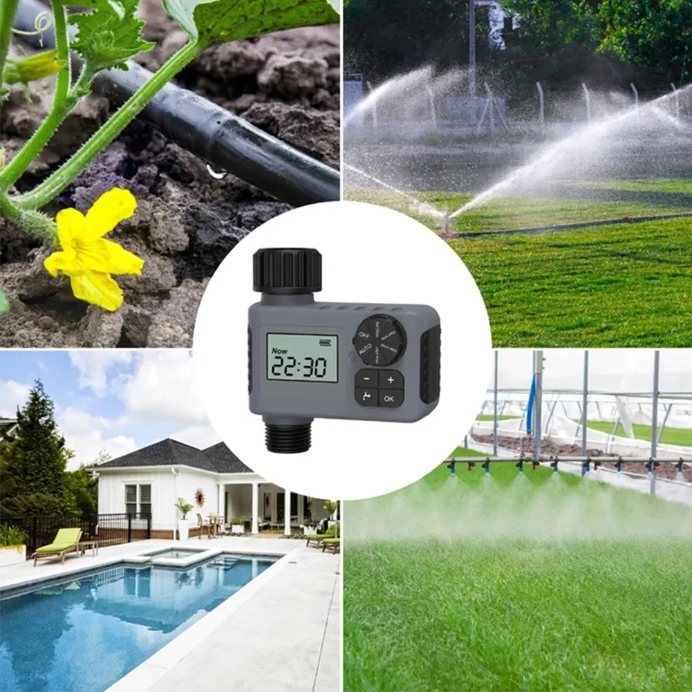 Smart Irrigation Timer Battery Powered Automatic Timed Irrigation Controller Intelligent Sprinkler Timer Greenhouse Supplies