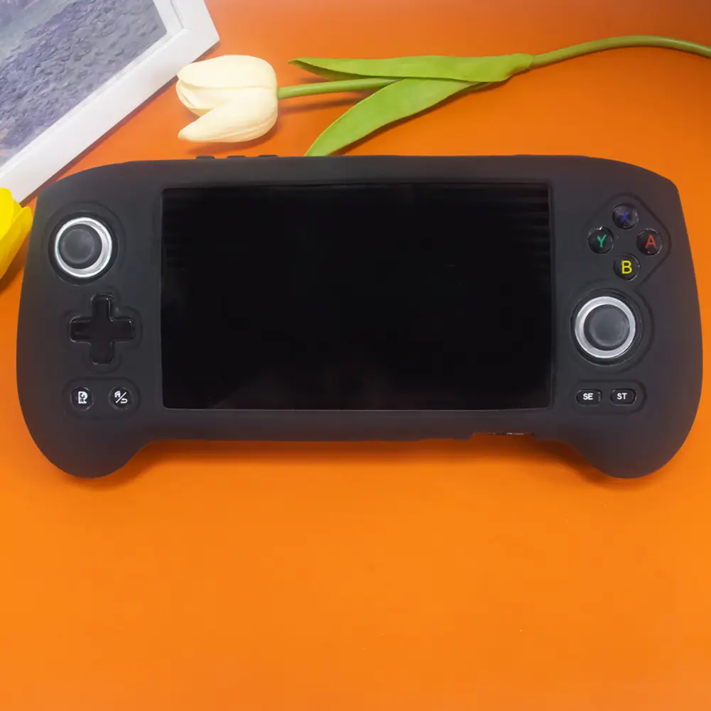 Silicone Protective Cover Anti-Scratch Game Console Silicone Case Protector Cover for Anbernic RG556 Retro Handheld Game Console