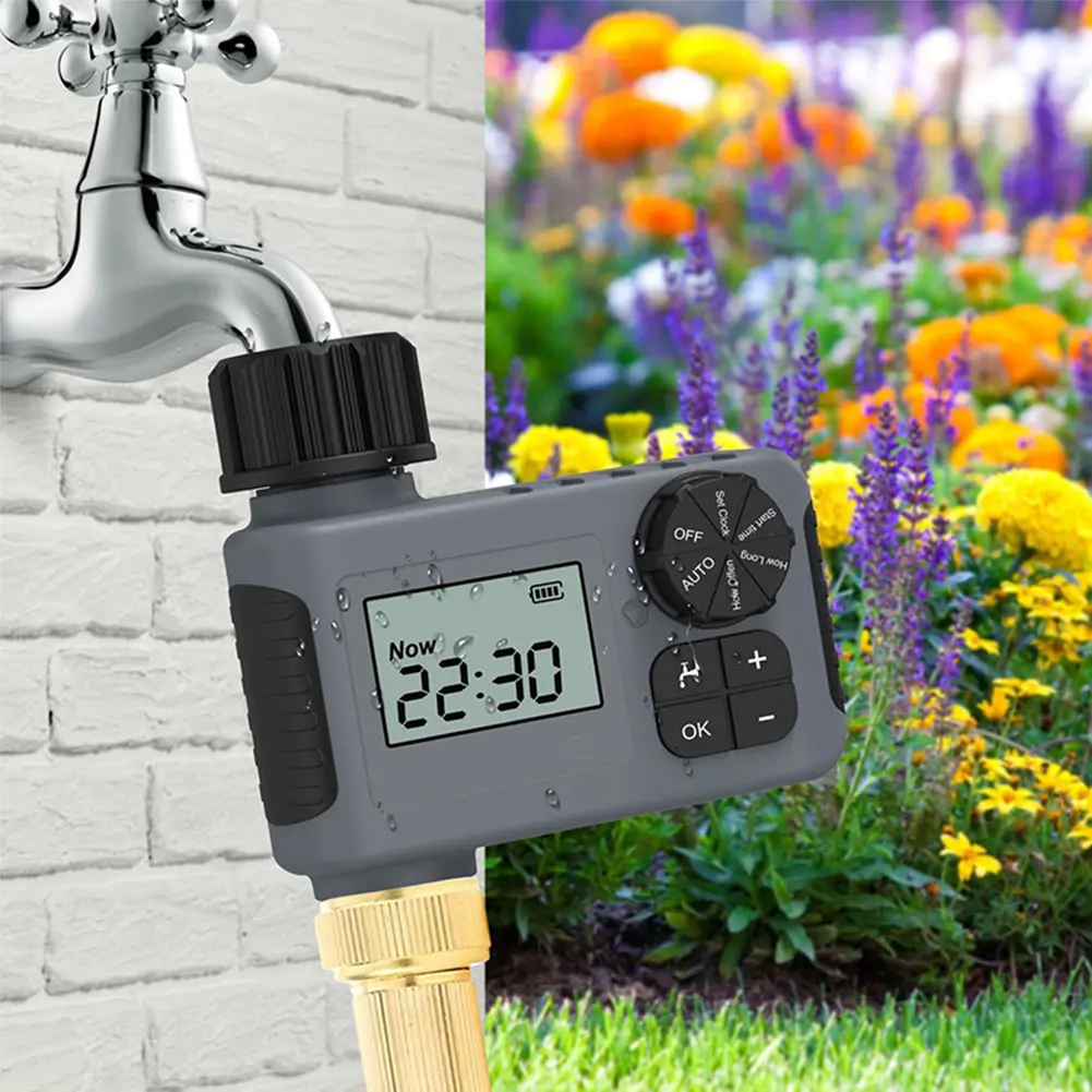 Smart Irrigation Timer Battery Powered Automatic Timed Irrigation Controller Intelligent Sprinkler Timer Greenhouse Supplies