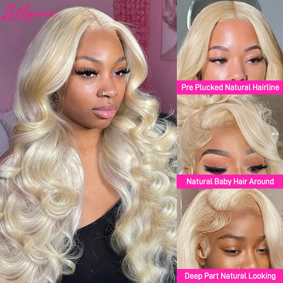 30 38 Inch 613 Hd Blonde Lace Frontal Wig 13x6 Brazilian Body Wave Transparent 13x4 Hd Lace Front 100% Human Hair Wigs For Women