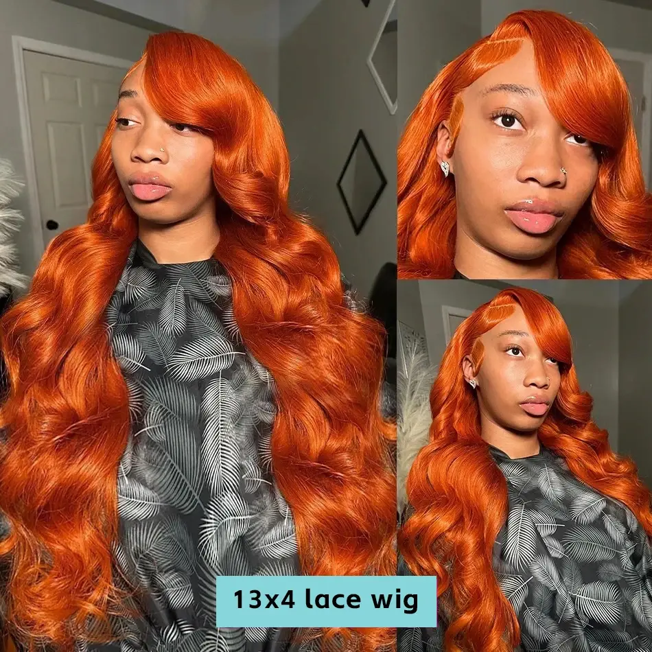 Silkwave Body Wave Hd Lace 13X6 Wigs Human Hair Orange Ginger Transparent Lace Front Wig13X4 Lace Front Human Hair Wigs