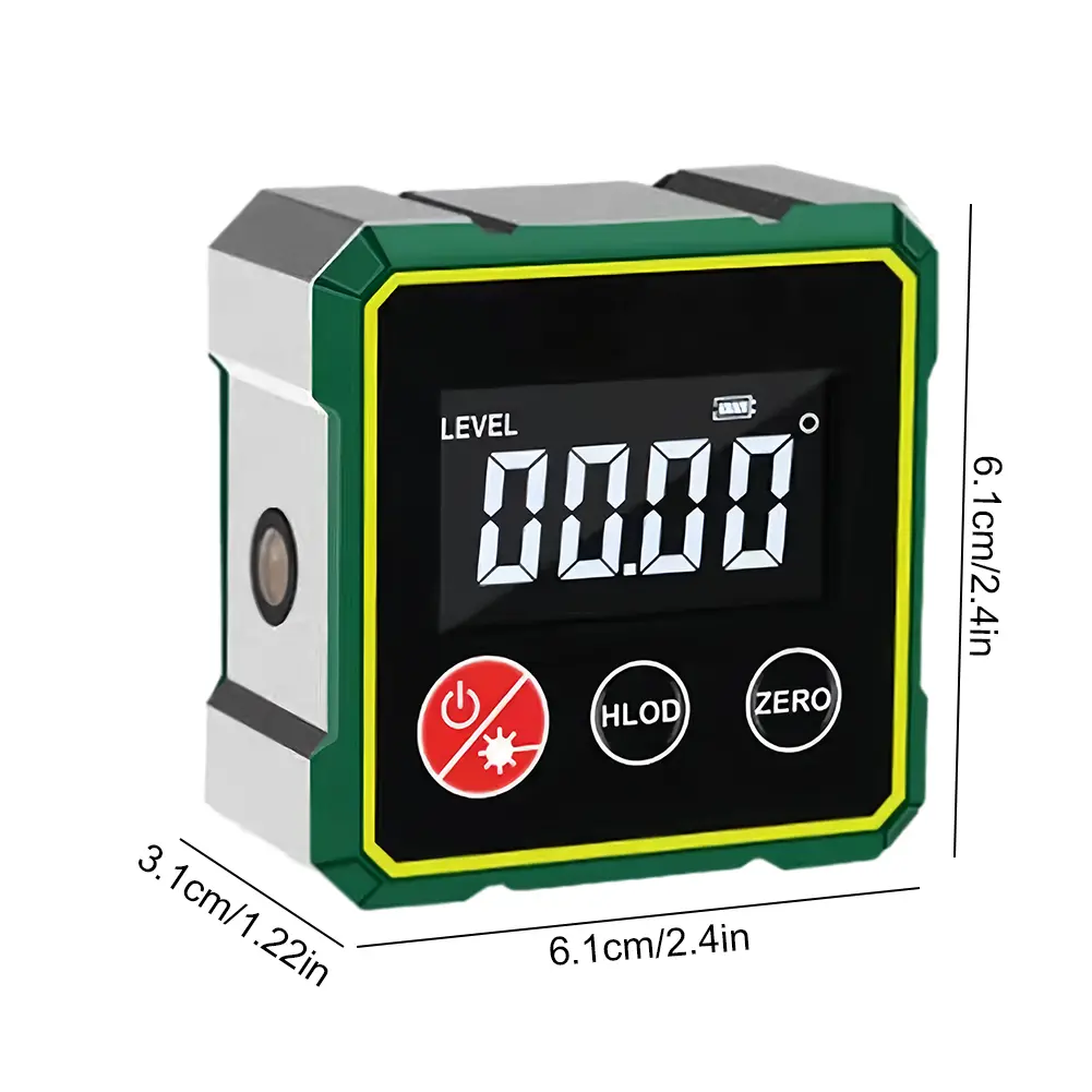 Magnetic LCD Digital Protractor Inclinometer Gauge Level Angle Measurement Tool for Miter Saw Automobile Test and Repair and Ect
