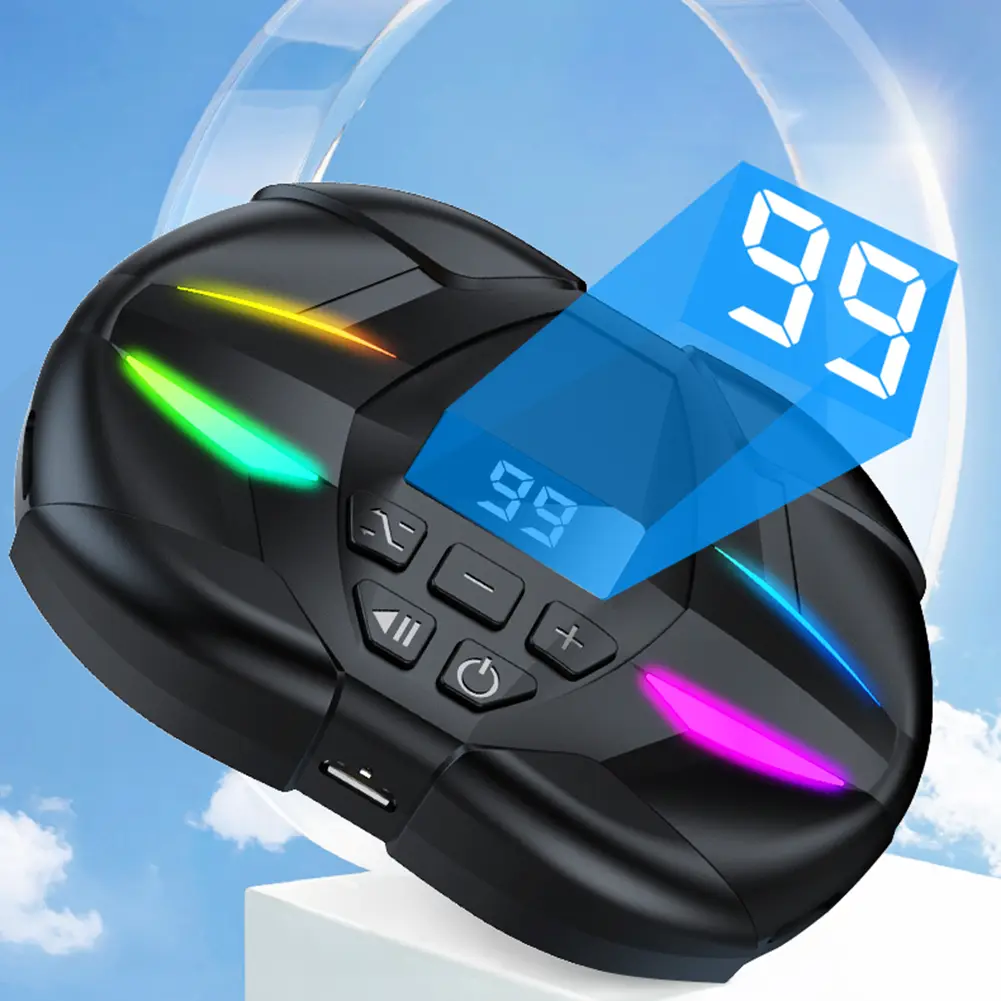 Mobile Phone Screen Auto Clicker Adjustable Silent Clicker with Digital Display & RGB Light for Gamings Shopping Live Broadcasts