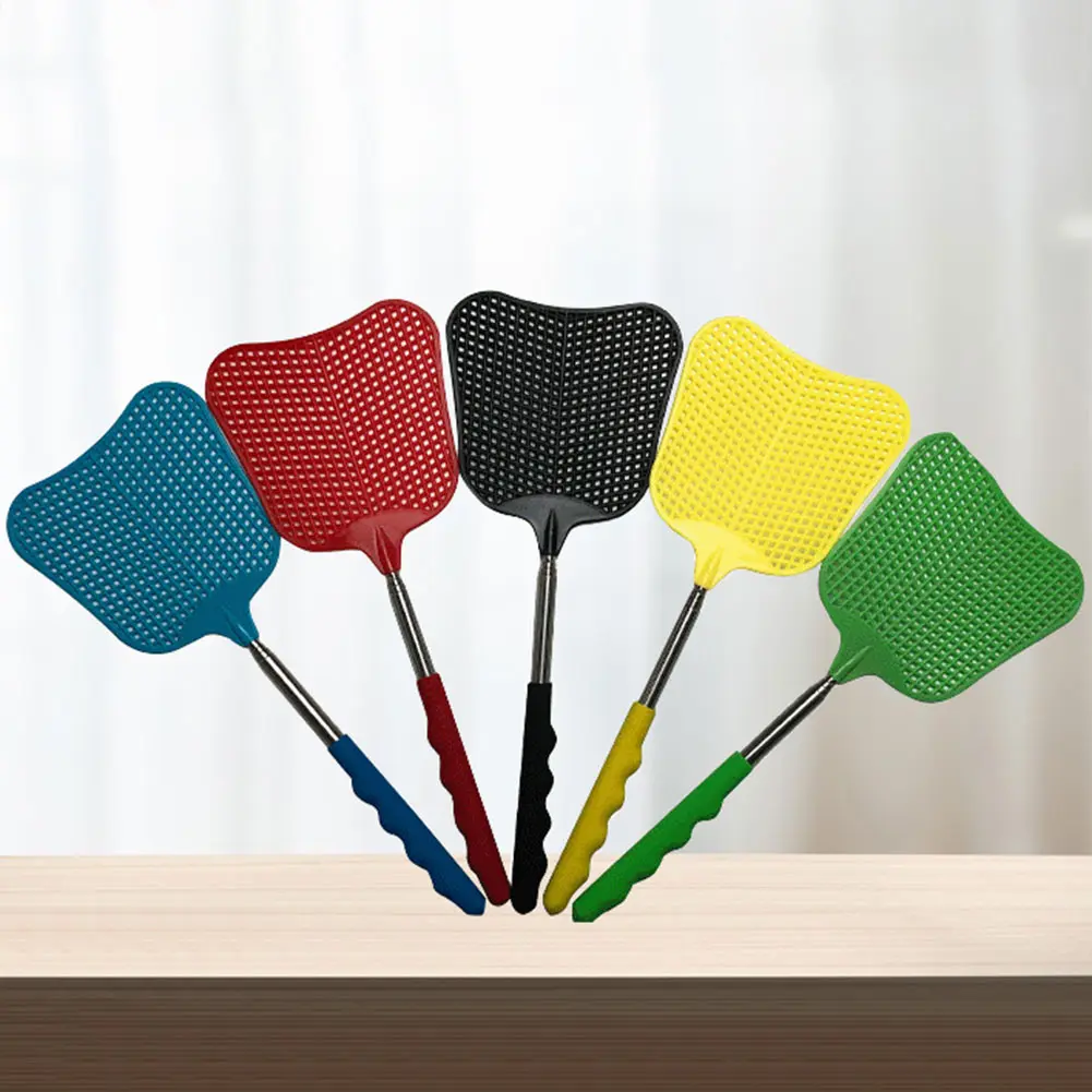 2Pcs Telescopic Fly Swatters Retractable Manual Plastic Fly Swatter Adjustable Flyswatter Insect Killer Wholesale New