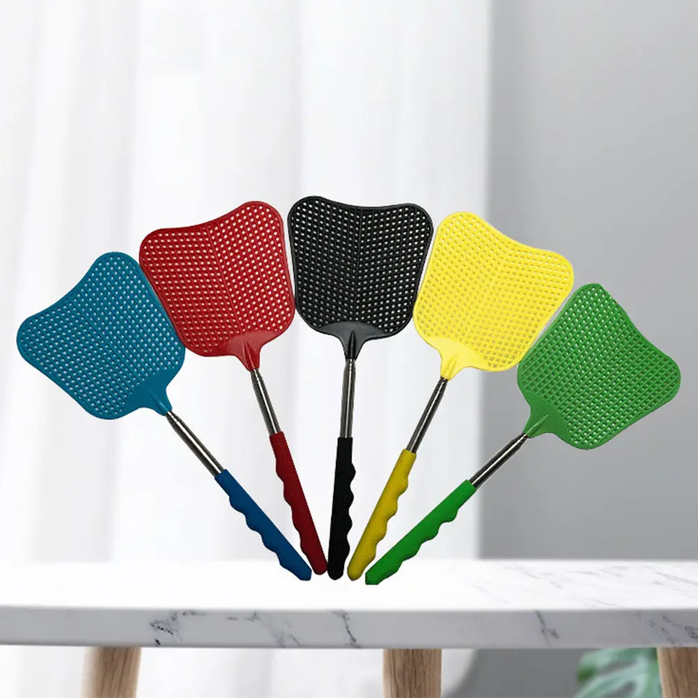 2Pcs Telescopic Fly Swatters Retractable Manual Plastic Fly Swatter Adjustable Flyswatter Insect Killer Wholesale New