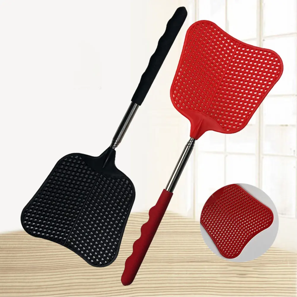 2Pcs Telescopic Fly Swatters Retractable Manual Plastic Fly Swatter Adjustable Flyswatter Insect Killer Wholesale New