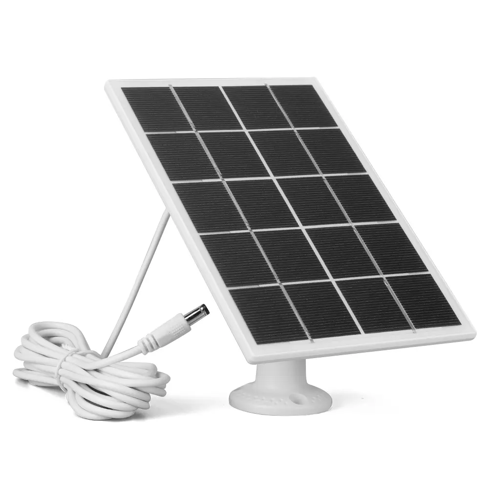 10W Solar Panel for Ring Camera Waterproof Solar Panel Kit with 9.8ft DC5.5mm Charging Cable for Ring Stick Up Cam/Spotlight Cam