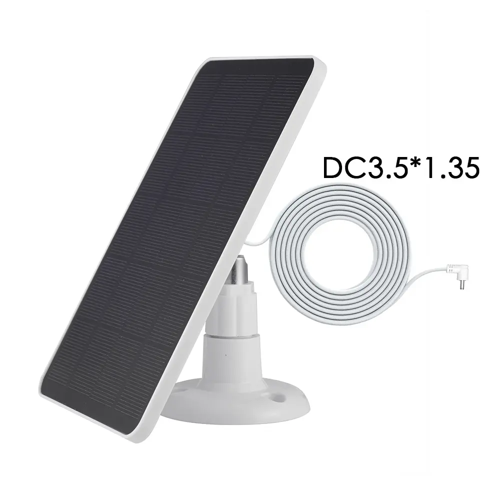 20W Solar Panel Kit with 3-meter Charging Wire Portable Solar Panel DC3.5x1.35-port IP65 Waterproof for Outdoor Security Camera