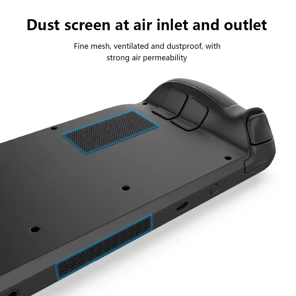 For Steam Deck Host Protection Set Dust Plug Touchpad Sticker Button Stickers Silicone Thumbstick Caps Dustproof Net