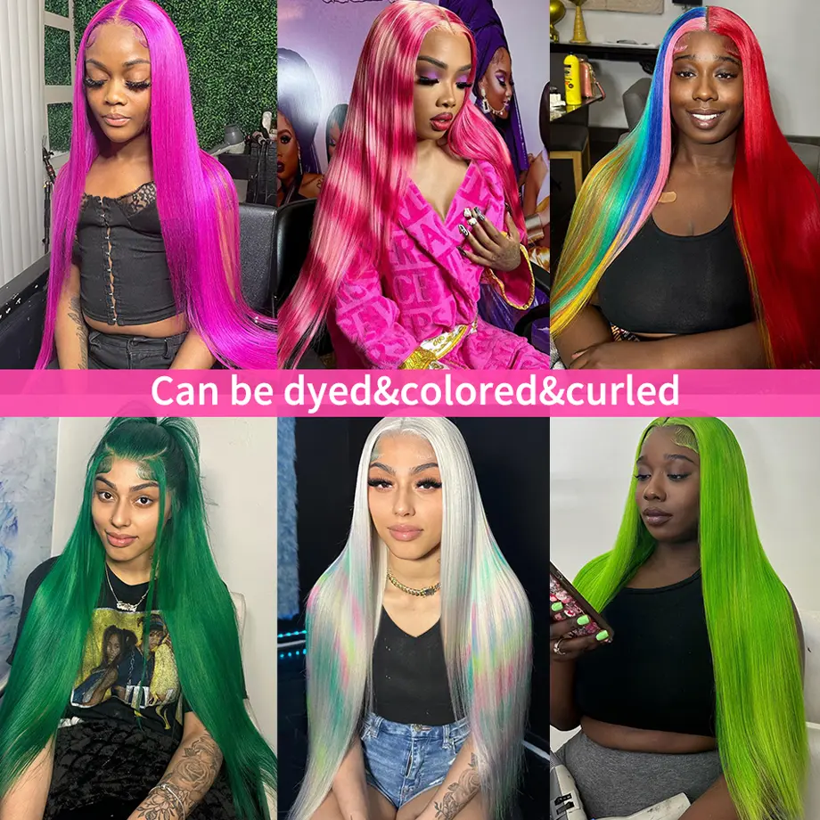 613 Lace Frontal Wig 13x6 Honey Blonde Straight Lace Front Wigs Brazilian 13x4 HD Transparent Colored Human Hair Wigs For Women
