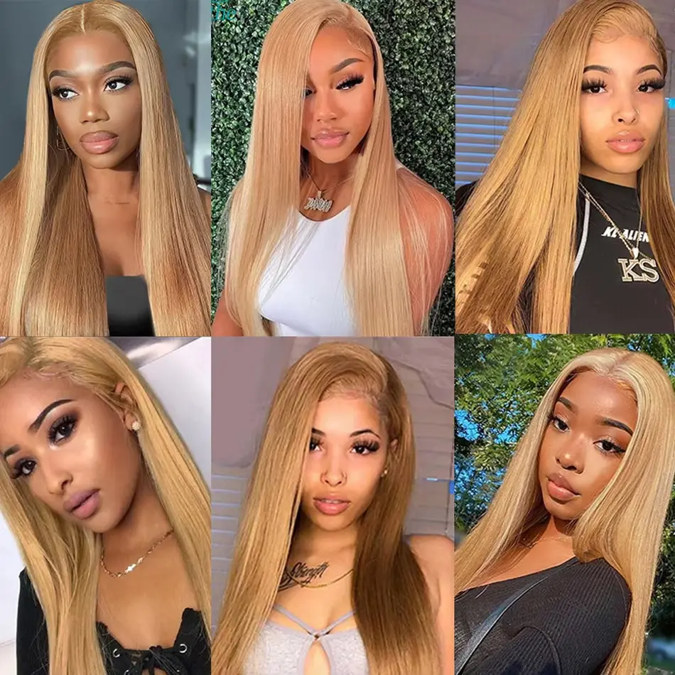 Silkwave 30 Inch Honey Blonde Wig Human Hair Straight Hd Lace Frontal Wig 13x6 13x4 Lace Frontal Blonde Wig For Women Brazilian